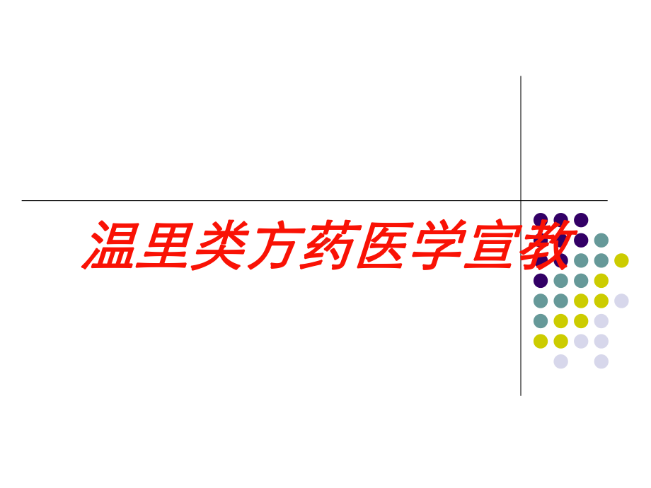 温里类方药医学宣教培训课件.ppt_第1页