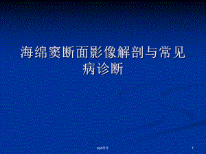 海绵窦断面影像解剖-课件.ppt