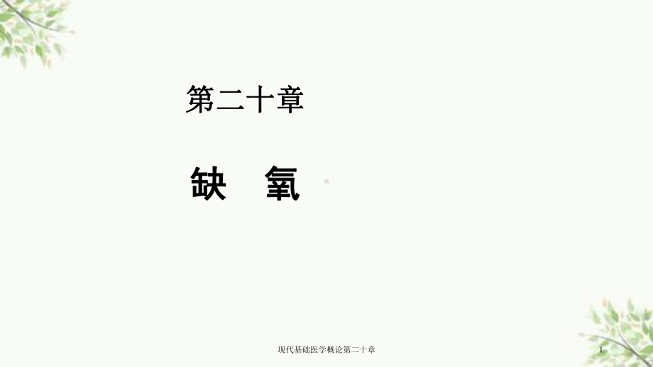 现代基础医学概论第二十章课件.ppt_第1页