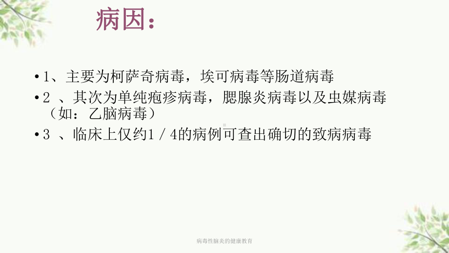 病毒性脑炎的健康教育课件.ppt_第3页