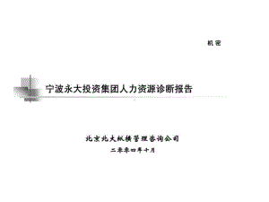 永大集团人力资源诊断报告课件.ppt