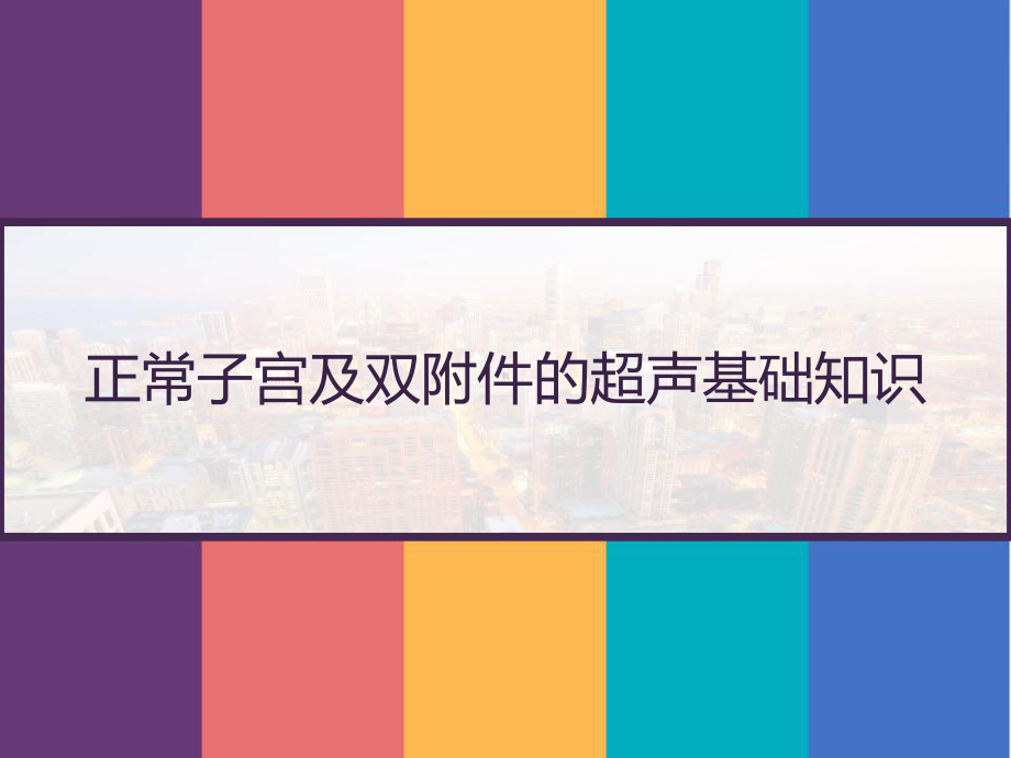 正常子宫及双附件的超声基础知识-课件.pptx_第1页