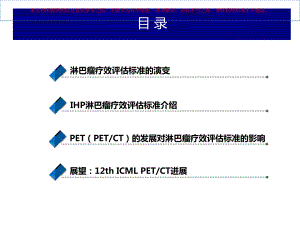 淋巴瘤治疗疗效评估及PETCT的应用进展培训课件.ppt