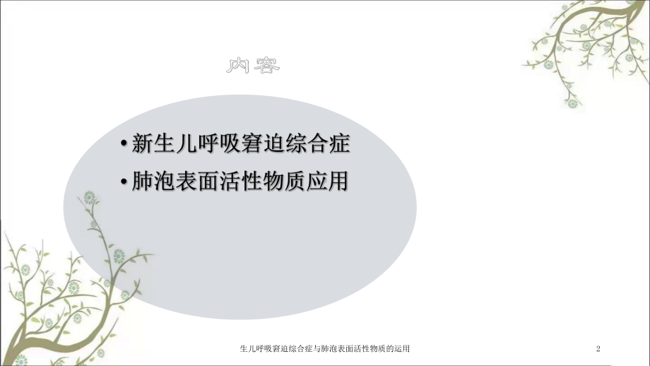 生儿呼吸窘迫综合症与肺泡表面活性物质的运用课件.ppt_第2页