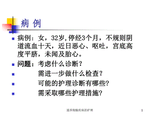 滋养细胞疾病的护理课件.ppt