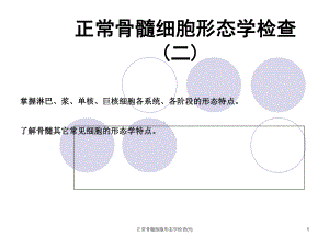 正常骨髓细胞形态学检查-课件.ppt