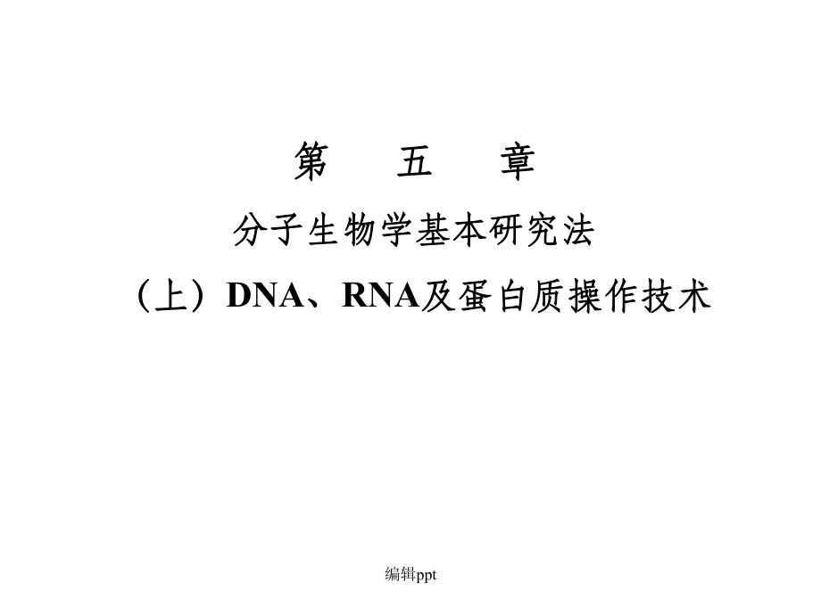 现代分子生物学第五章课件.ppt_第1页