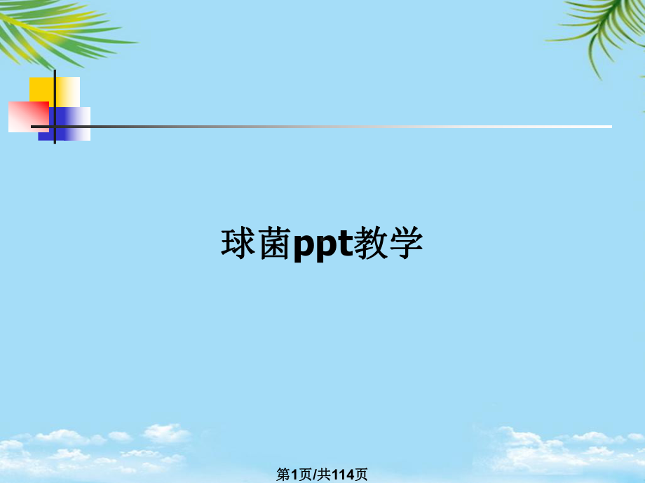 球菌教学全面版课件.pptx_第1页