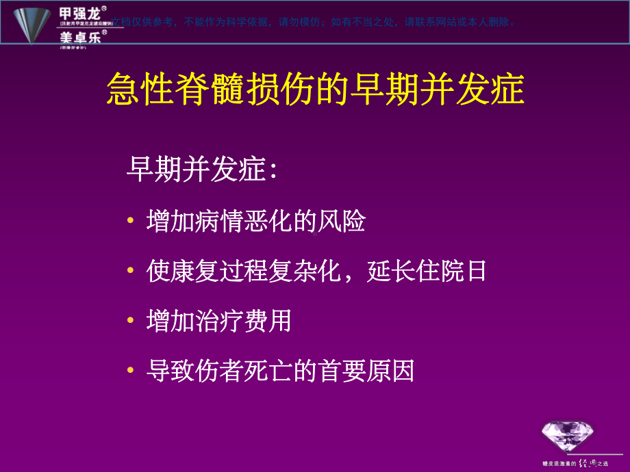 甲强龙在急性脊髓损伤治疗中的应用课件.ppt_第1页