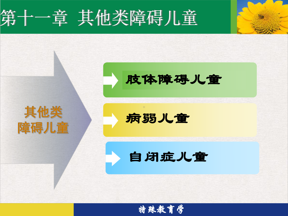 病弱儿童和自闭症儿童的教育学习环境课程教学策略与技术课件.pptx_第1页