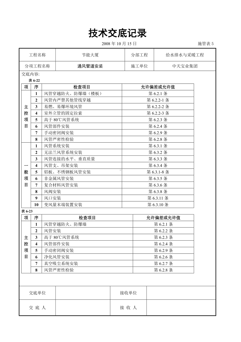 通风管道安装参考模板范本.doc_第3页