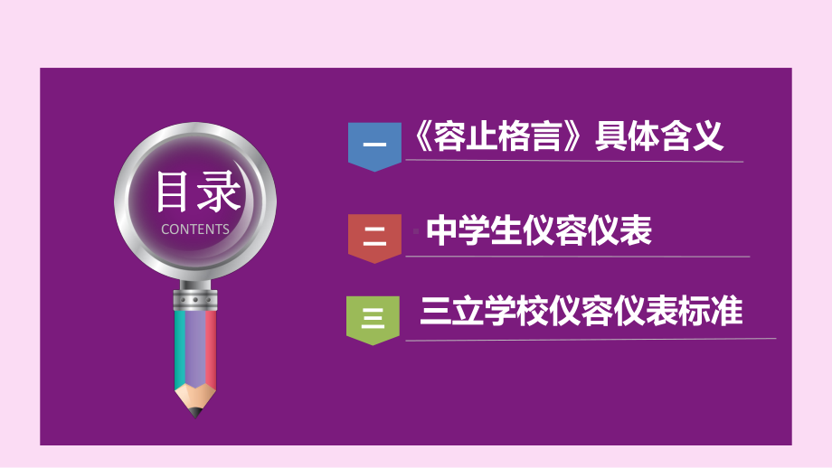 行为习惯主题班会ppt课件 从“容止格言”谈中学生仪容仪表.pptx_第2页