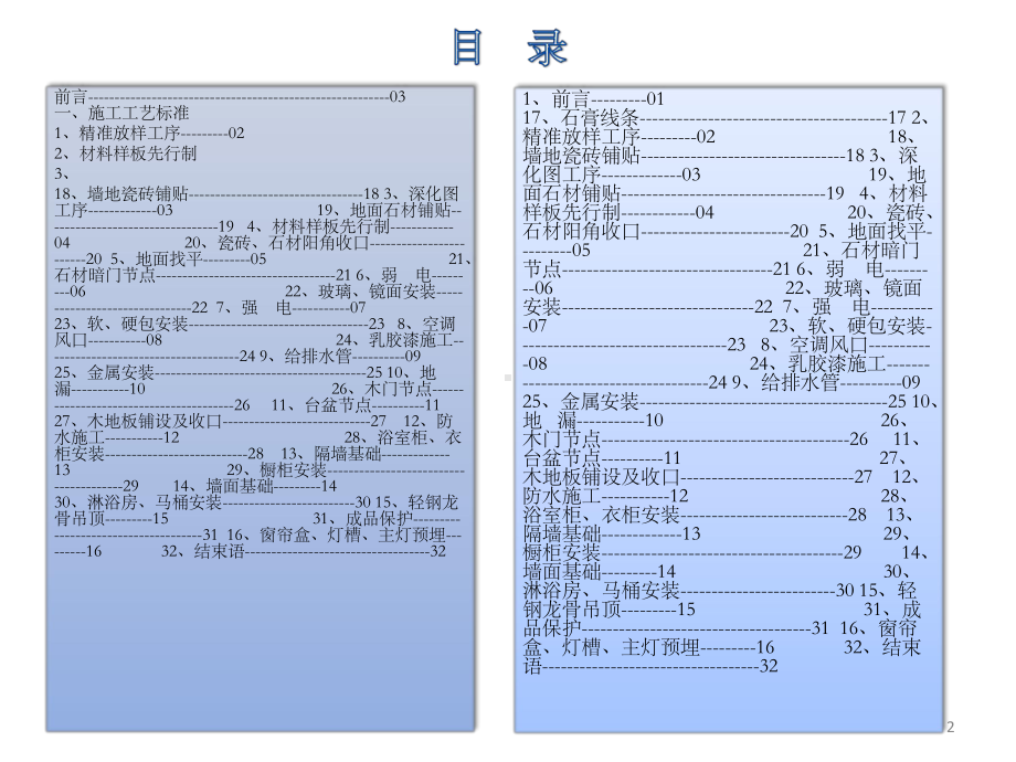 室内精装修部分精装修工程施工工艺标准课件.ppt_第2页