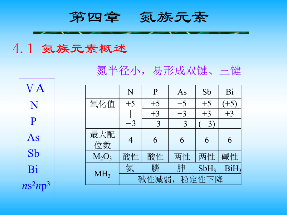 氮族元素概述学习培训模板课件.ppt_第1页