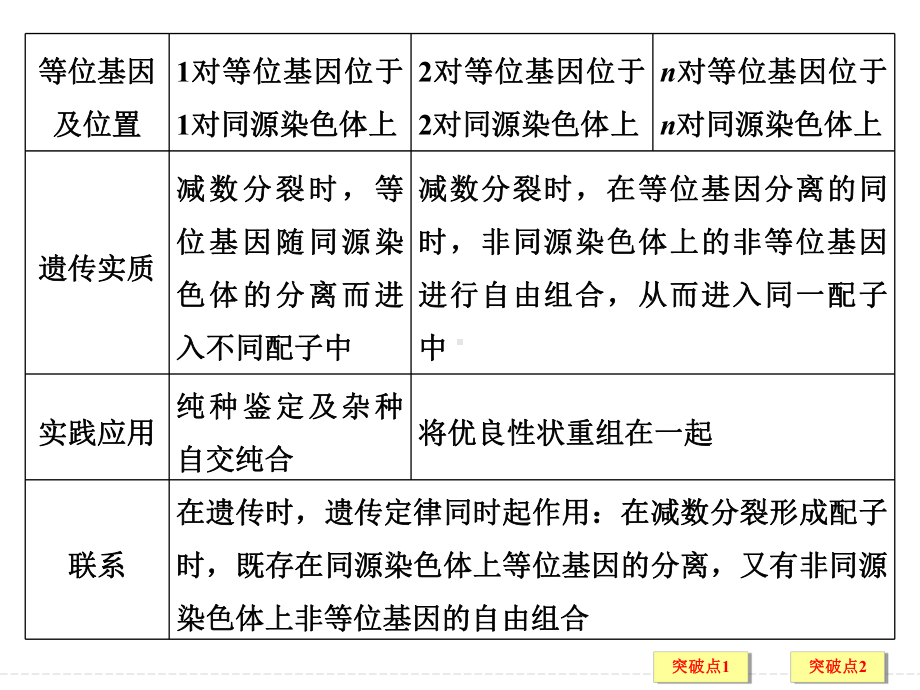 孟德尔两大定律的比较和应用课件.ppt_第2页