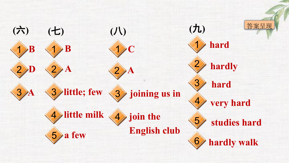 外研七年级上册英语专题五 词汇辨析课件.ppt（纯ppt,无音视频）_第3页