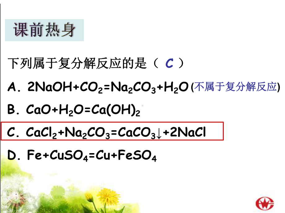 复分解反应的实质及应用(课件.pptx_第3页