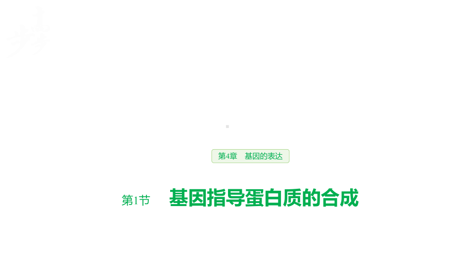 基因指导蛋白质合成（新教材）人教版高中生物必修二教学课件.pptx_第1页