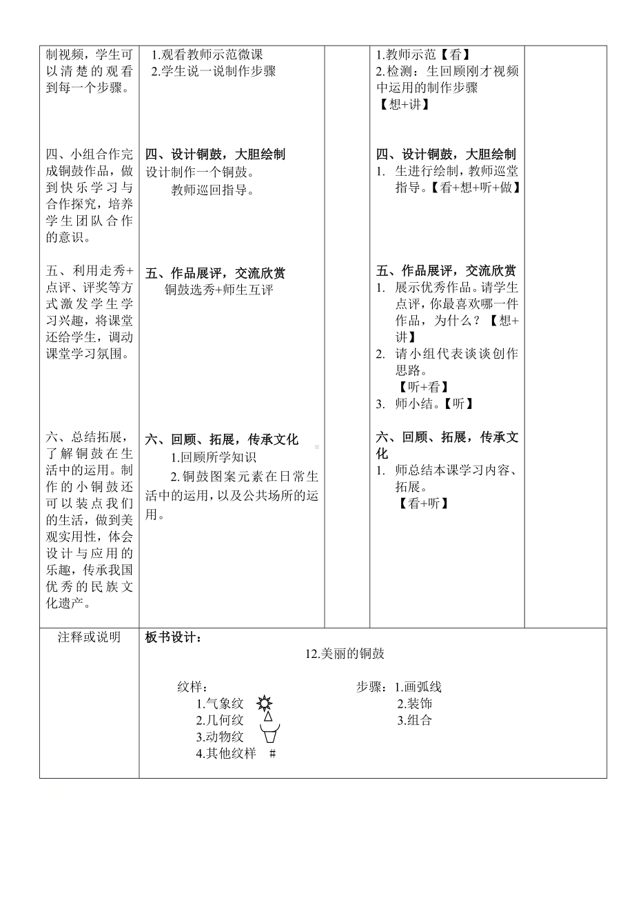 五年级下册美术教案第12课 美丽的铜鼓 ｜广西版 .doc_第2页