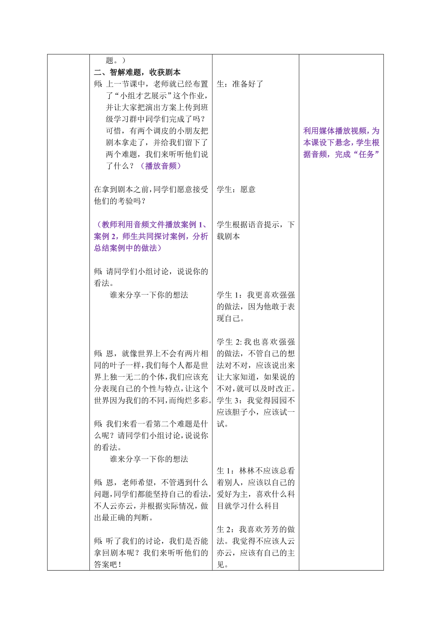 五年级下册心理健康教育教案 第二课 我行我秀 辽大版 .docx_第2页