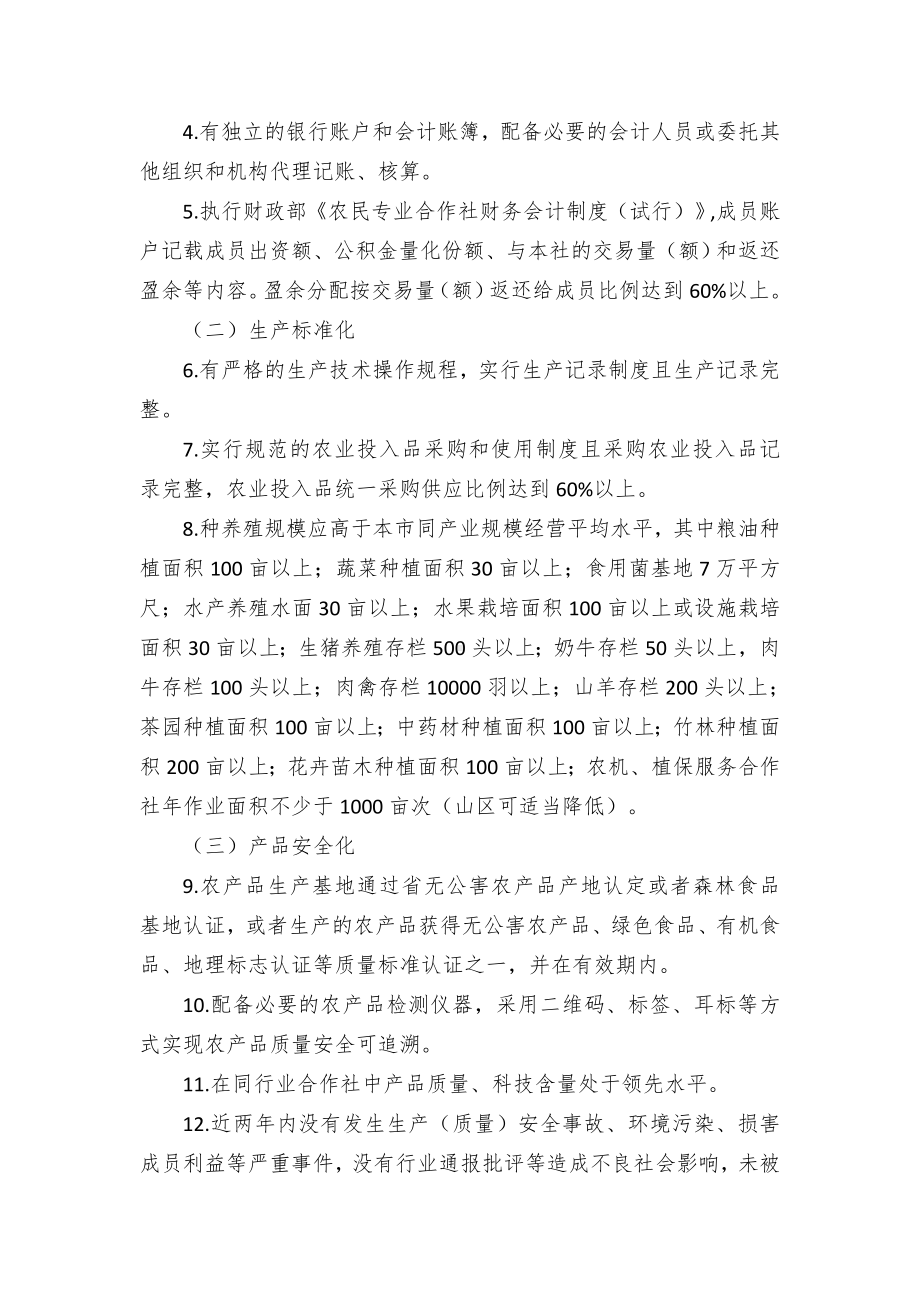 示范性（规范化）农民专业合作社评定及监测举措.docx_第2页