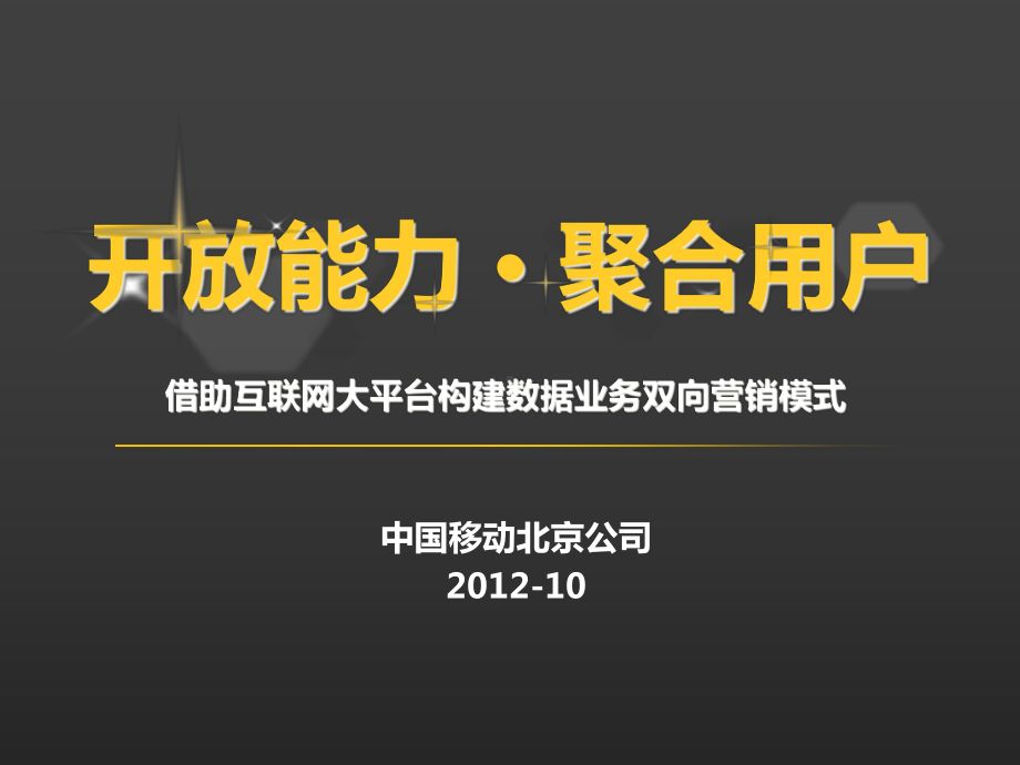 开放能力聚合用户借助互联网大平台构建数据业务双课件.pptx_第1页