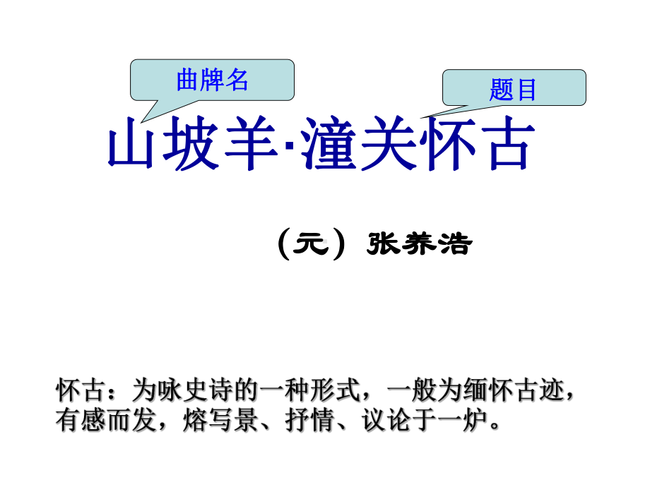 山坡羊·潼关怀古 优秀课件.ppt_第1页