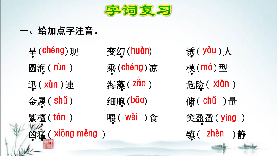 新部编人教版小学三年级下册语文期末单元复习课件(第7单元).ppt_第3页