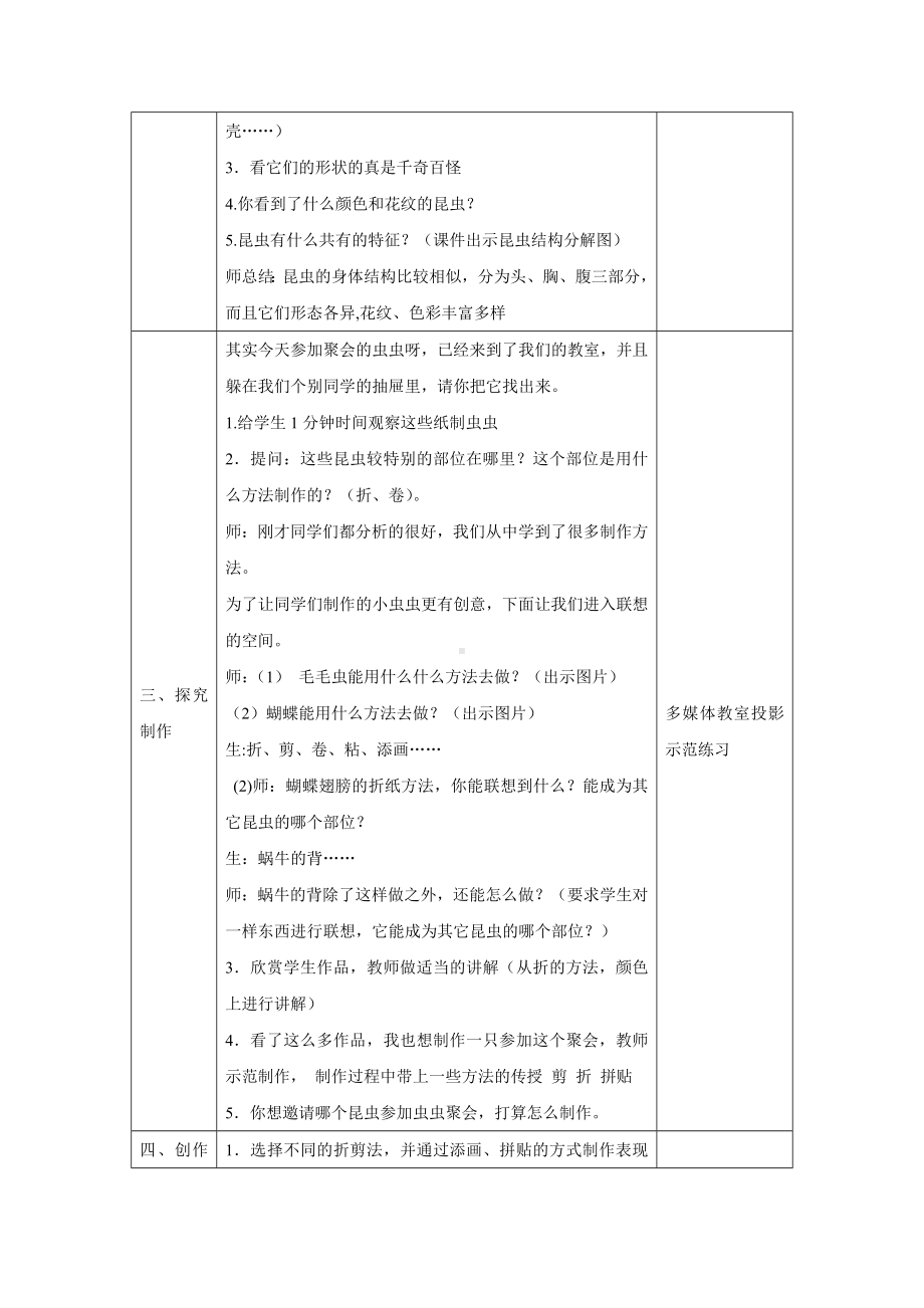 四年级下册美术教案-第17课虫虫大聚会丨浙美版.doc_第2页