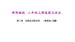 新部编版八年级上册道德与法治(第二课 网络生活新空间)期末单元复习课件.ppt