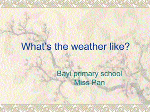 小学英语二年级下册(外研版)Module 1《Unit 1 What’s the weather like》公开课课件.ppt-(纯ppt课件,无音视频素材)