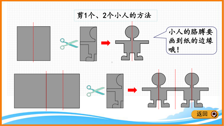 二年级数学32页剪小人图片