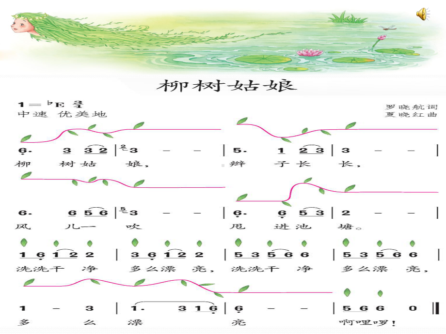 一年级下册音乐课件第二单元 唱歌 柳树姑娘 人教版 9张.pptx_第2页