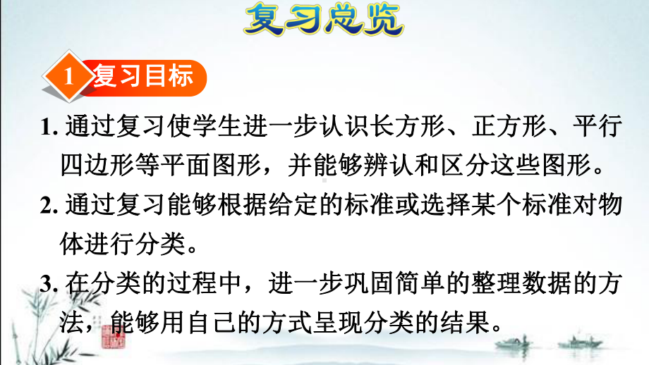 新人教版一年级下册数学期末复习课件(图形与几何：认识图形和分类整理).pptx_第3页