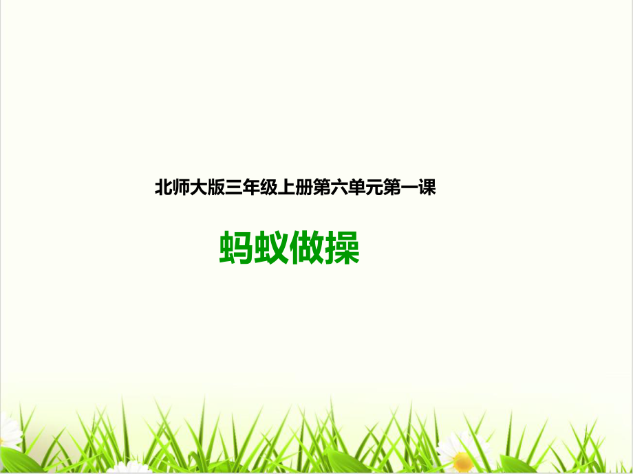 小学数学北师大版《蚂蚁做操》课件1.ppt_第1页