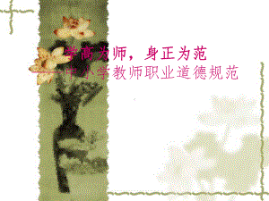 新教师师德修养培训课件.ppt