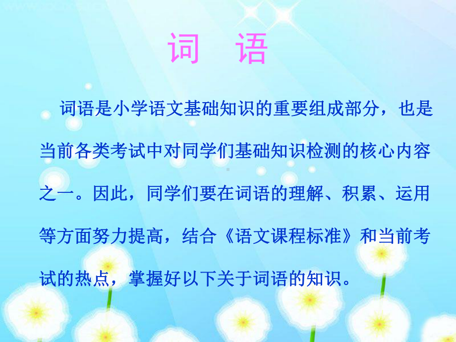 小学语文复习之词语课件.ppt_第1页