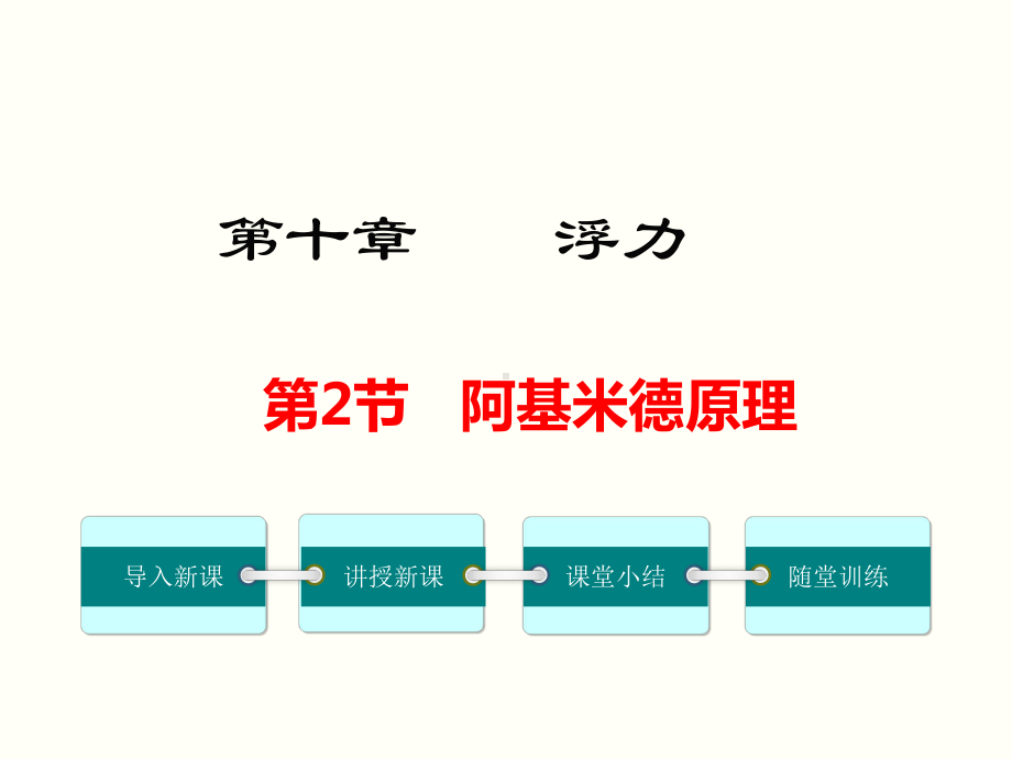 新人教版八年级物理下册第十章 第2节 阿基米德原理课件.ppt_第1页