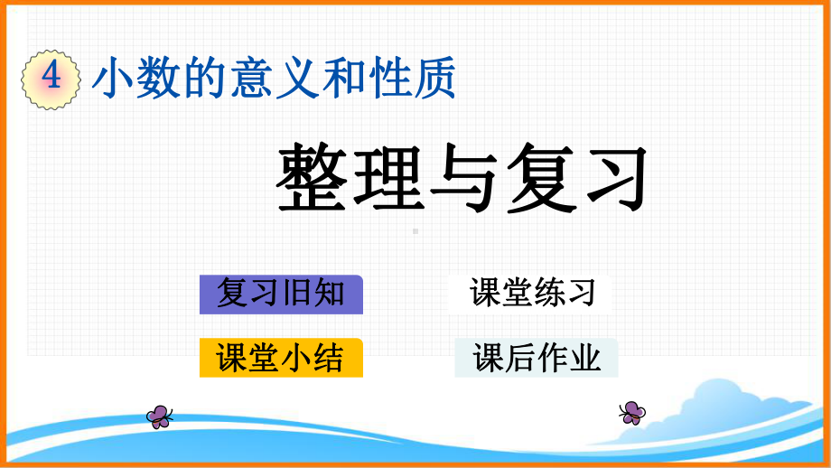 新人教版四年级下册数学第四单元《整理与复习》教学课件.pptx_第1页