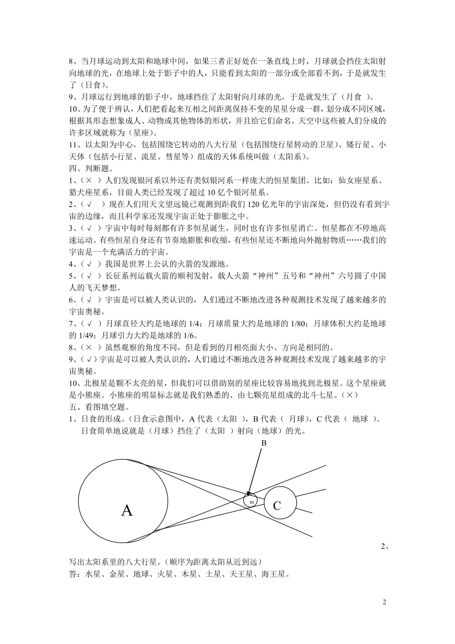 六年级下册科学第三单元测试题有答案.doc_第2页