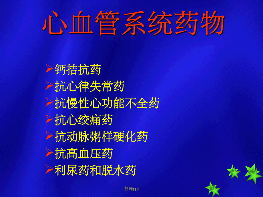 心血管系统药物分类及用药课件.ppt_第1页