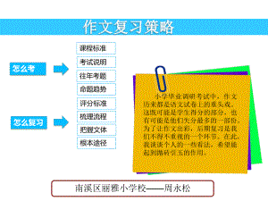 小学语文毕业复习作文复习策略 课件.ppt