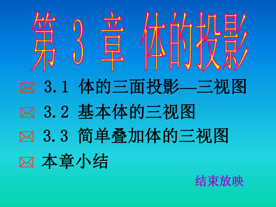 体的三面投影三视图学习培训课件.ppt_第1页