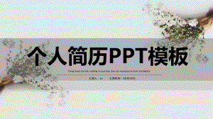 小清新个人简介模板课件.pptx