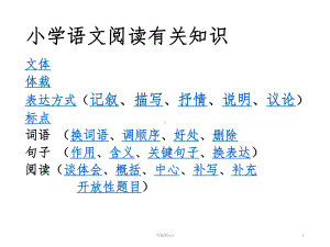 小学语文阅读复习1课件.ppt