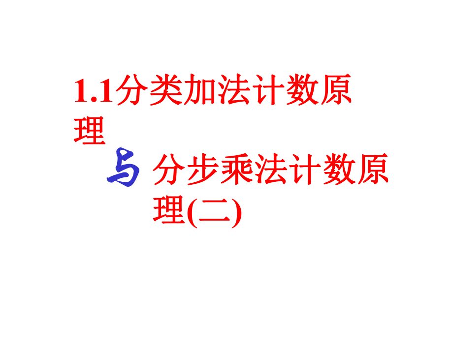 教学用 11分类加法计数原理与分步乘法计数原理(二).ppt_第1页