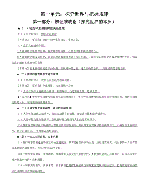 统编版高中政治必修第四册哲学与文化中哲学原理与方法论总结哲学与文化.docx