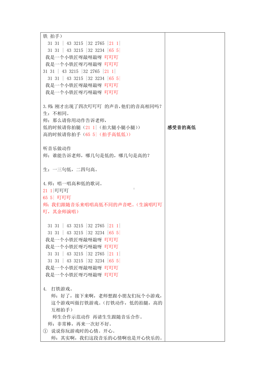 一年级下册音乐教案-7 《铁匠波尔卡》︳人音版 （五线谱）(3).doc_第2页