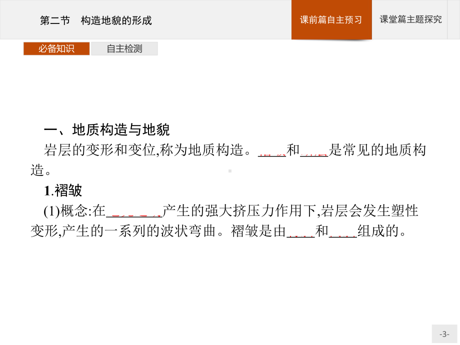 新教材地理选择性必修第一册课件：第二章 第二节 构造地貌的形成 (人教版).pptx_第3页