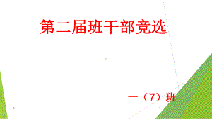 小学一年级竞选班干部课件.ppt